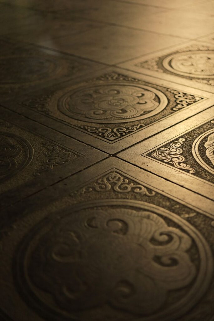 intricate vietnamese decorative floor tiles